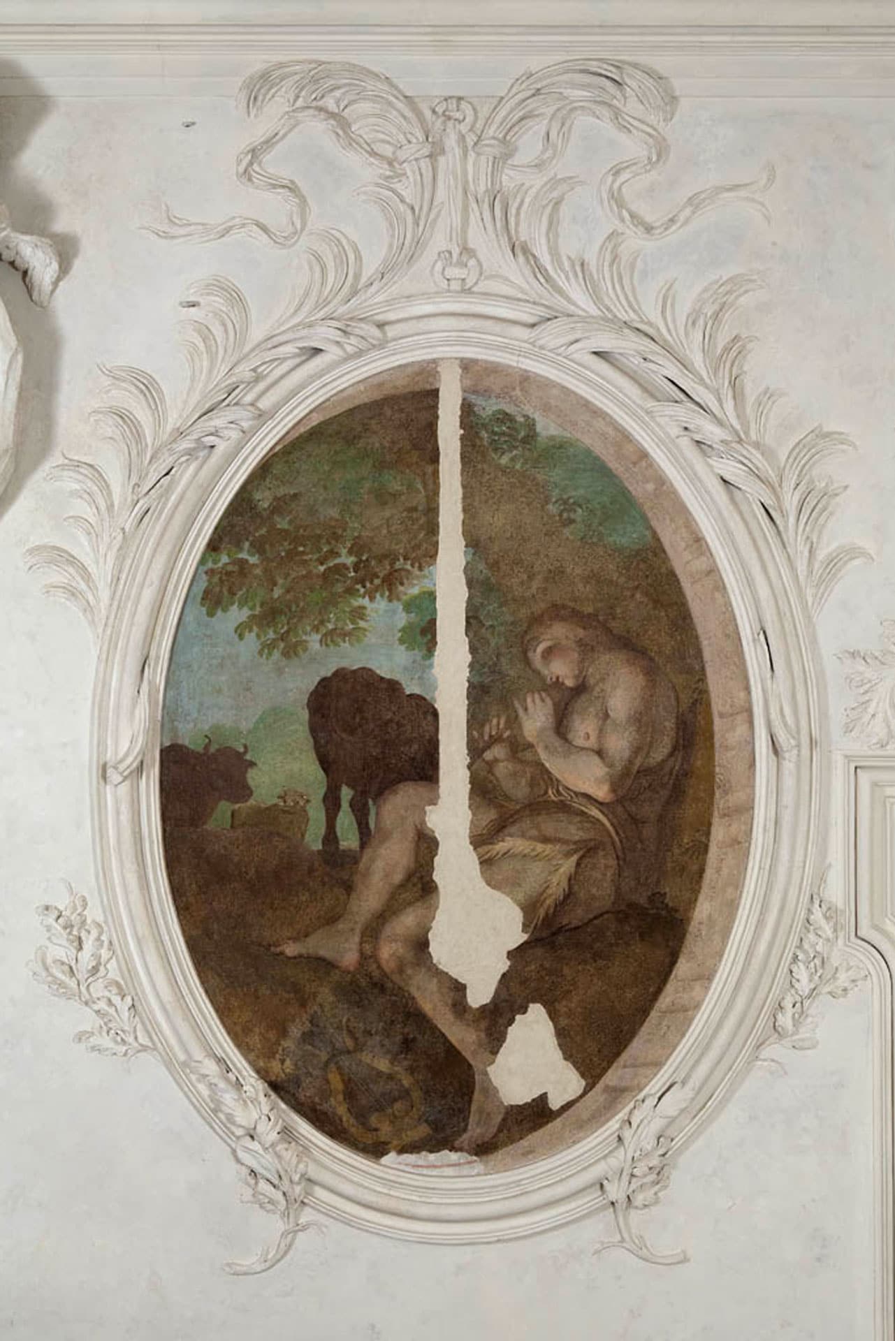 Bagnoli di Sopra_Dettagli affreschi Palazzetto Widmann